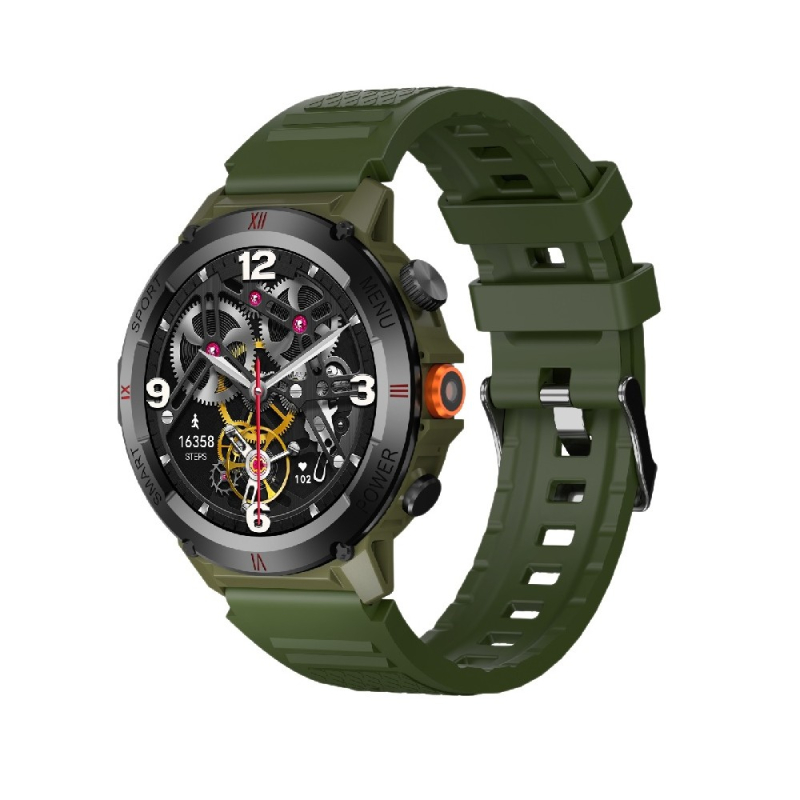 Smartwatch IWO X22 38mm. 330 mAh, IP68 Army Green