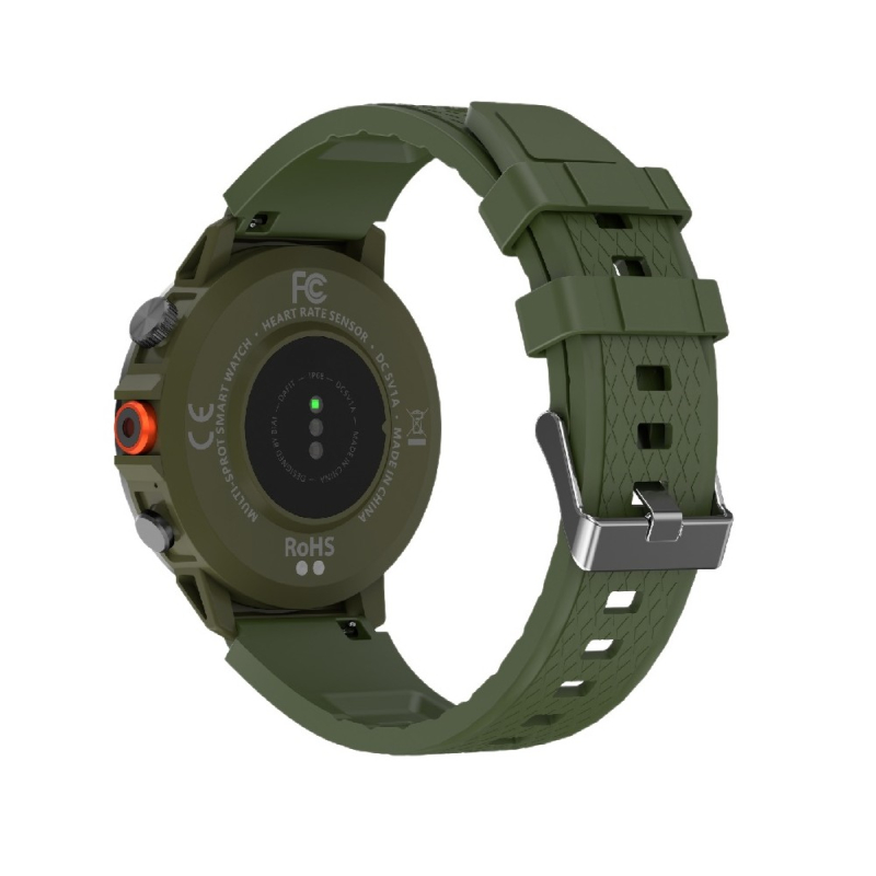Smartwatch IWO X22 38mm. 330 mAh, IP68 Army Green
