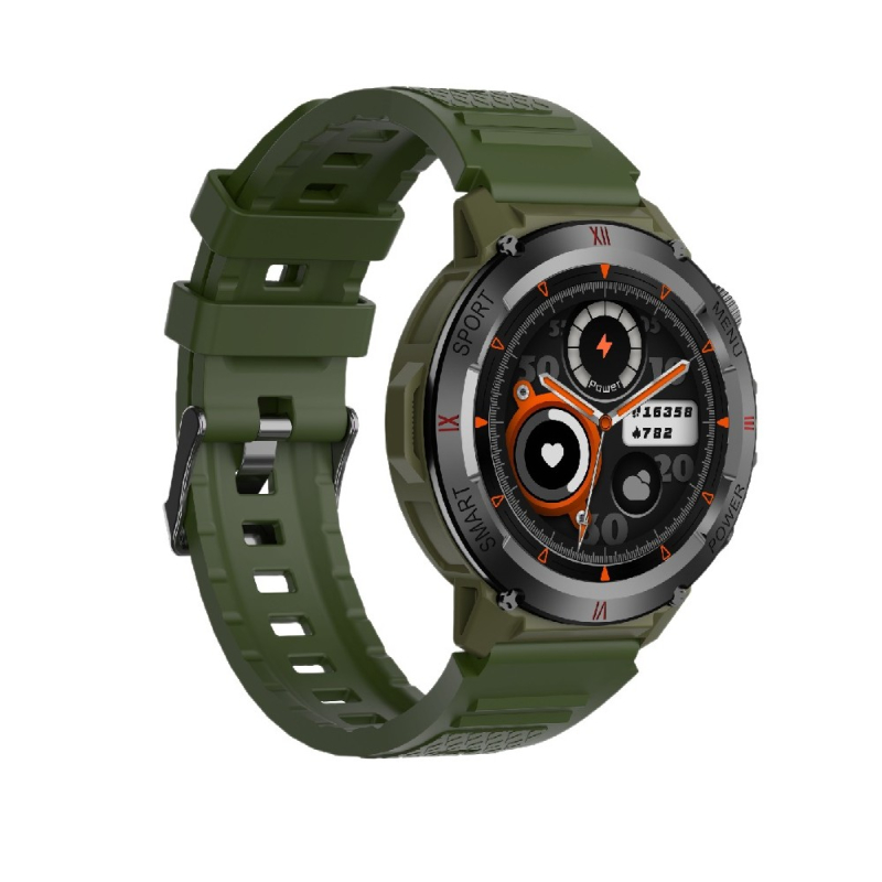 Smartwatch IWO X22 38mm. 330 mAh, IP68 Army Green