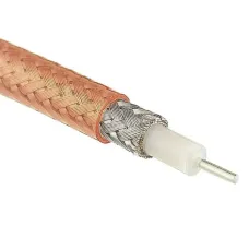 Кабель коаксиальный RG142, 50 Ом, DC-6GHz, латунь, низкие потери, двойное экранирование Tan FEP