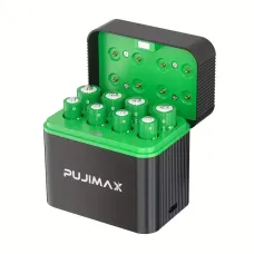 Батарейки PUJIMAX літій-іонні AA 4255mWh 4шт. + AAA 1.5V 1100mWh 4шт. + зарядний кейс на 8 слотів з швидким заряджанням для дронів