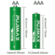 Батарейки PUJIMAX литий-ионные AA 4255mWh 4шт. + AAA 1.5V 1100mWh 4шт. + зарядный кейс на 8 слотов