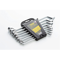 Double Box-End Wrench Set CrV 6x7, 8x9, 10x11, 12x13, 14x15, 16x17, 18x19, 20x22mm (8 pcs) SYLA
