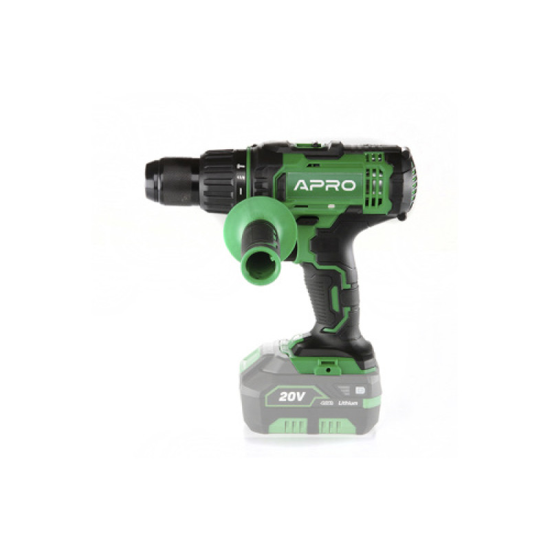 Drill-driver APRO 20HDK, 20V, battery not included, charger not included, case