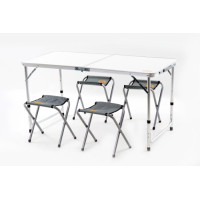 Picnic Set for 4 People (Table-Suitcase + 4 Chairs) 120*60*70cm SYLA