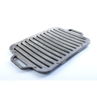 Cast iron grill and BBQ grate with handles 420x250mm, 20mm thick SYLA