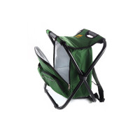 Folding Stool without Backrest (Steel Frame) with Cooler Backpack Ø19 mm 28x35x43cm SYLA