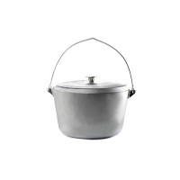Aluminum Pot with Lid and Bail Handle 290mm 10L SYLA