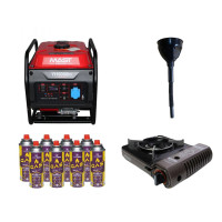 MAST GROUP YH5000io Inverter Generator + Orcamp CK-505 Gas Stove + Pegas 400 ml Gas Cartridge (8 pcs)