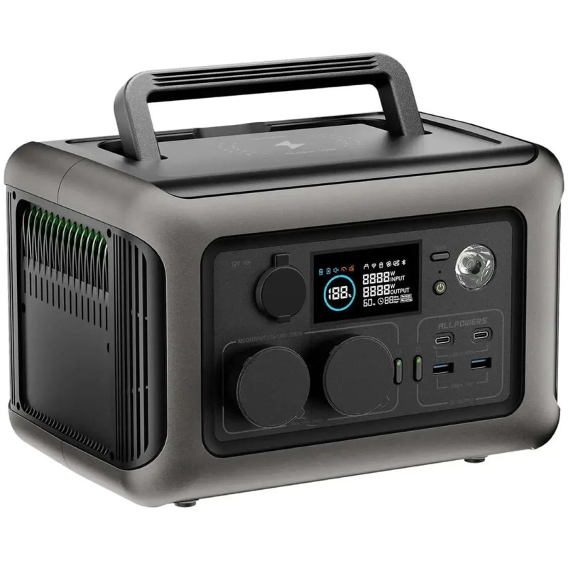 Зарядная станция Allpowers R600, 600 Вт, 299 Вт*ч (электростанция для дома, UPS, ИБП)