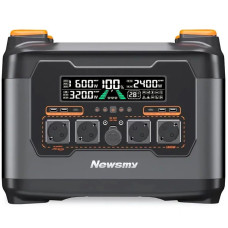 Зарядна станція NewsMy S2400A, 2400 Вт, 2048 Вт*год (електростанція для дому, ДБЖ, UPS) EU