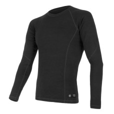 Термофутболка мужская Sensor Merino DF LS black 15100021, SM11M-black-XXXL
