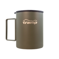 TRAMP Thermal Mug with Folding Handles and Sipper 400ml UTRC-137 olive
