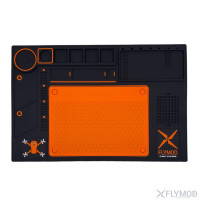 Flymod functional soldering and tool mat with heat-resistant silicone pad, 450x300mm