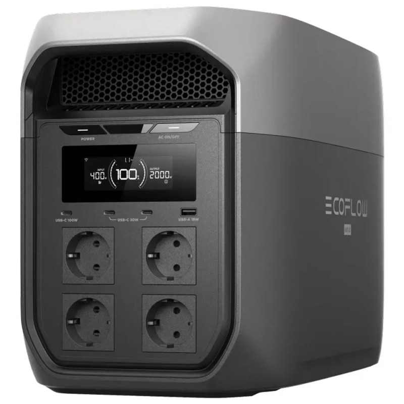 Зарядная станция EcoFlow DELTA 3 Max, 2400 Вт, 2048 Вт*ч (электростанция для дома, UPS, ИБП)