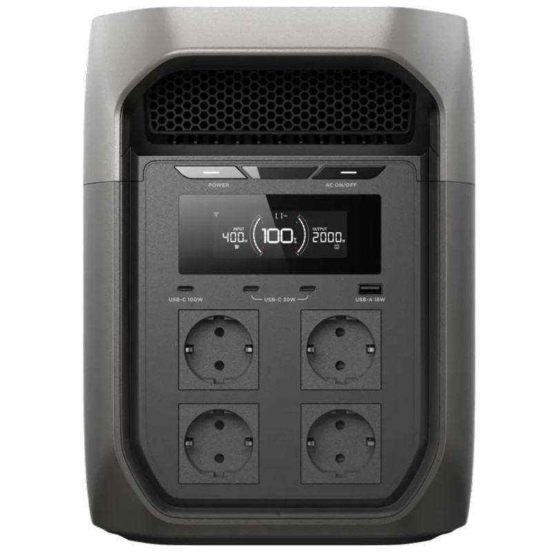 Зарядная станция EcoFlow DELTA 3 Max, 2400 Вт, 2048 Вт*ч (электростанция для дома, UPS, ИБП)