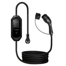 Зарядка для електромобіля QIAO P3, 3,5kW, Type 2, 5 м (AC EV Charger, LED-дисплей, портативна)