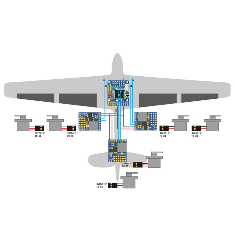 Плата Розподілу Живлення Matek Servo PDB with BEC 5.5-36V to 5-8.2V