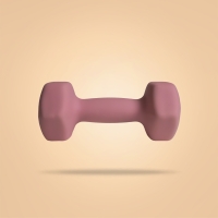 Neoprene Hex Dumbbell - BeastPink, GymBeam, 4 kg