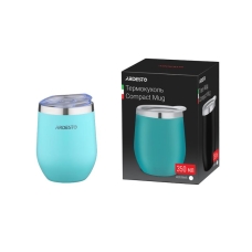 Термокухоль ARDESTO Compact Mug, 350мл, нержавіюча сталь, блакитний
