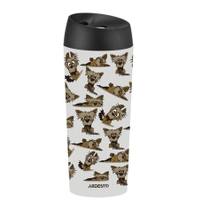 Термокухоль ARDESTO Coffee Time Yorkie 450мл, нержавіюча сталь, бежевий