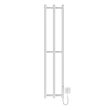 Полотенцесушитель электрический Hygge Family Slim, 1170х250х80мм, таймер-регулятор, сталь, белый матовый