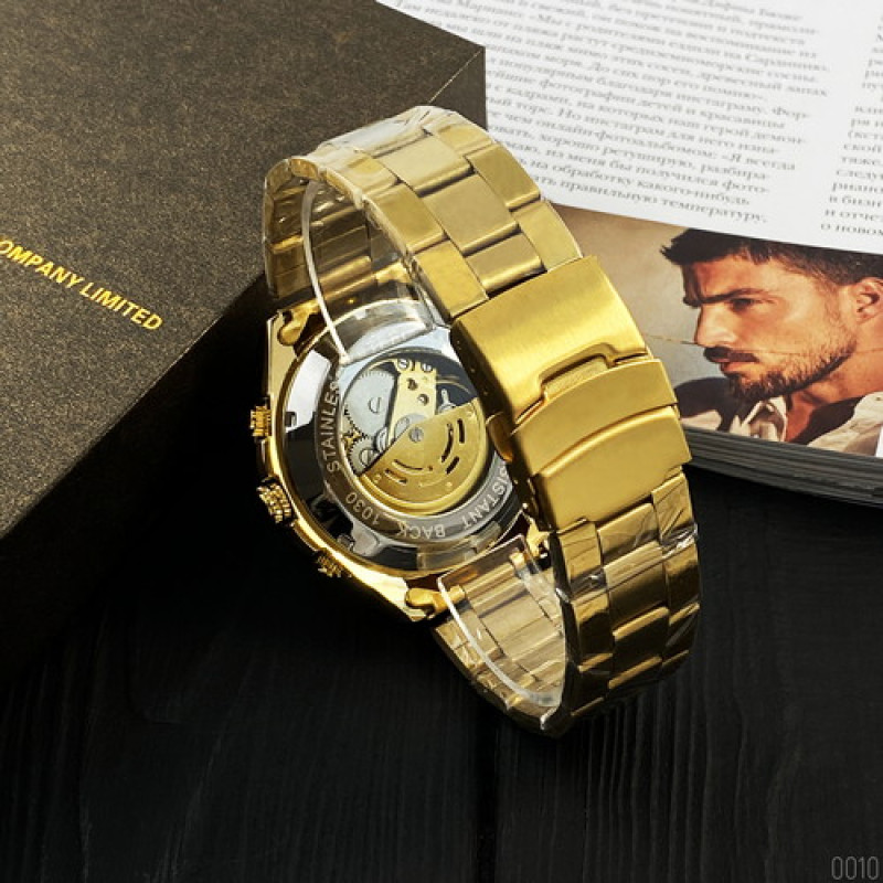 Watch Forsining 8130 All Gold Automatic