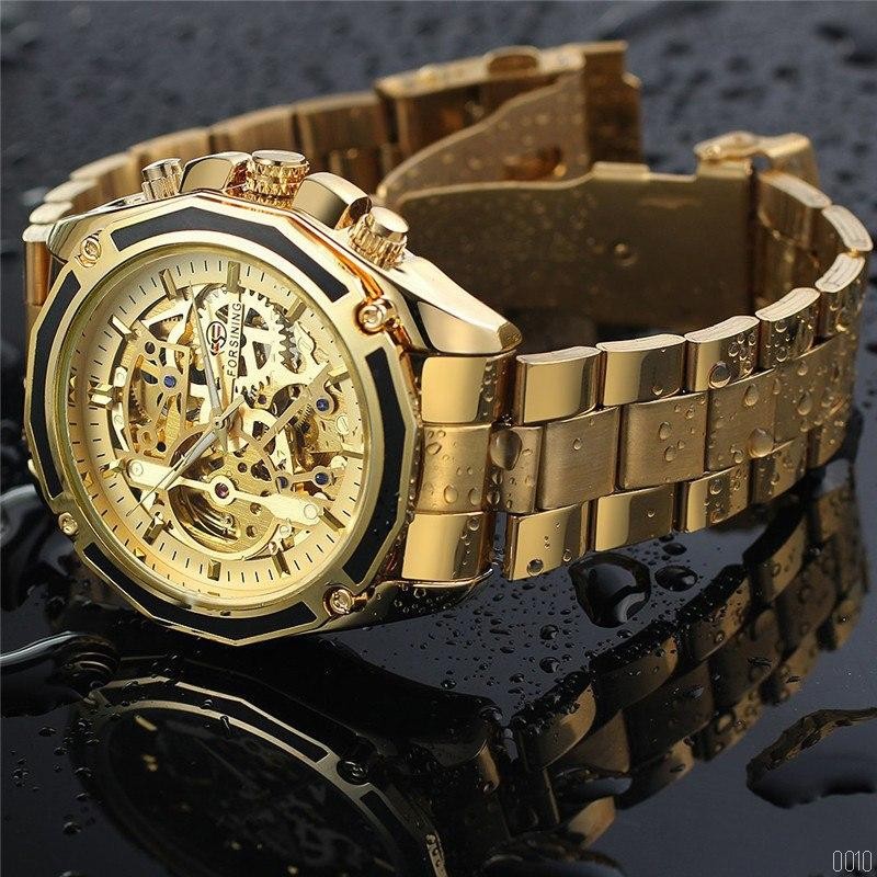 Watch Forsining 8130 All Gold Automatic