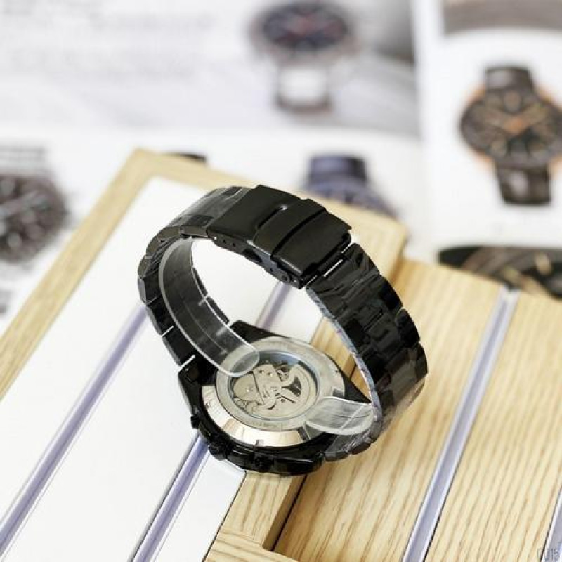 Watch Forsining 8130 Black-Silver