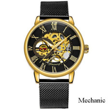 Часы  Forsining 8099 Black-Gold-Black