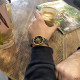 Watch Forsining 8099 Black-Gold-Black