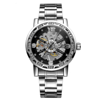 Watch Forsining 8209 Silver-Black