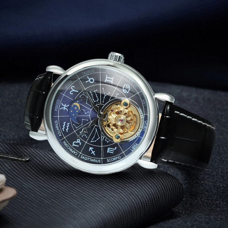 Watch Winner 8271 Silver-Blue