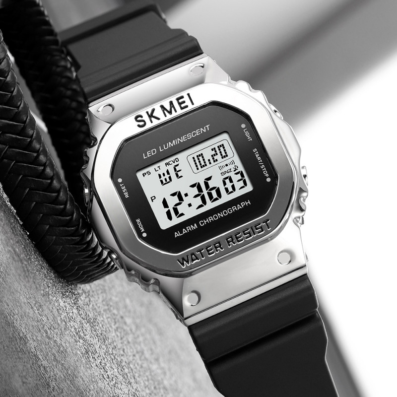 Watch Skmei 1851SIBK Silver Black