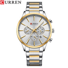 Часы  Curren 8435 Silver-Gold-Silver
