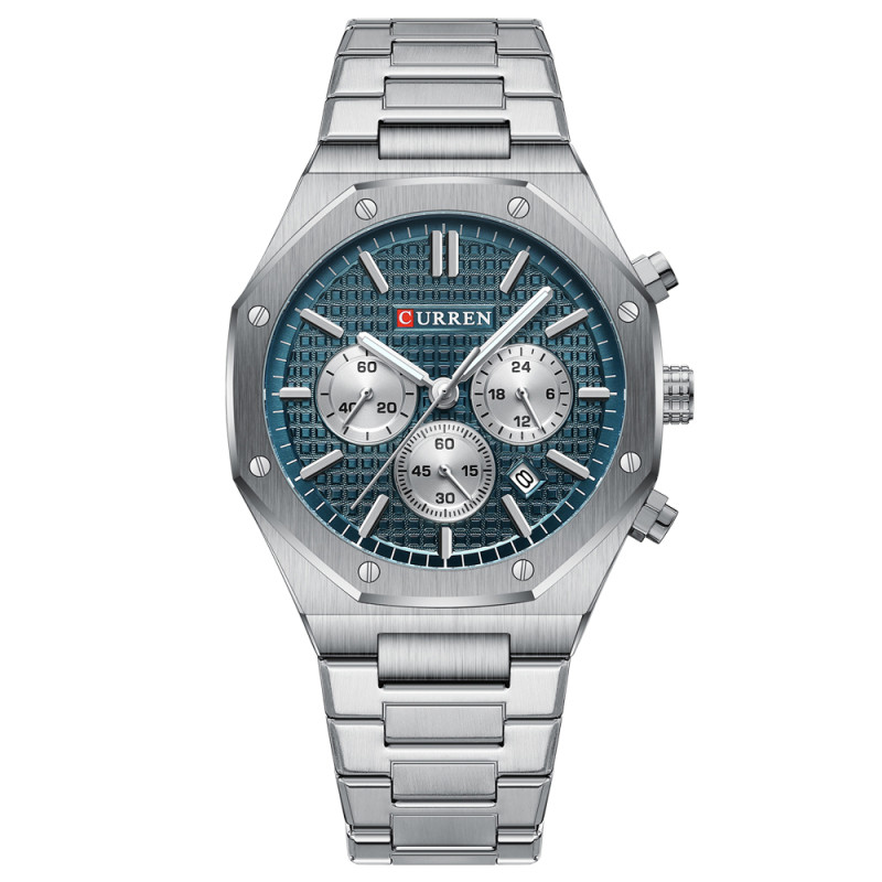 Watch Curren 8440 Silver-Blue