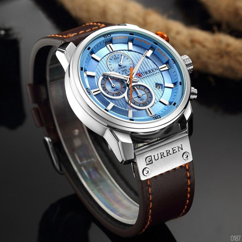 Watch Curren 8291 Silver-Blue