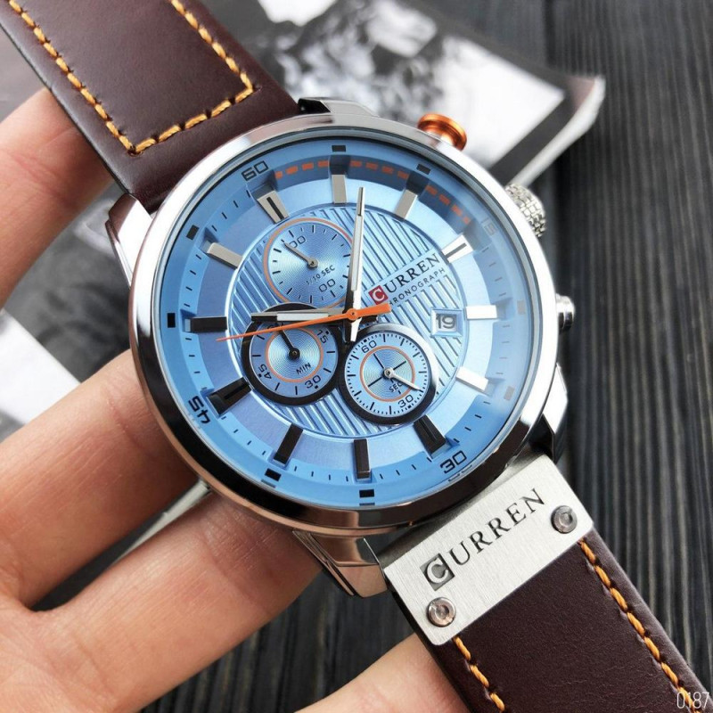 Watch Curren 8291 Silver-Blue
