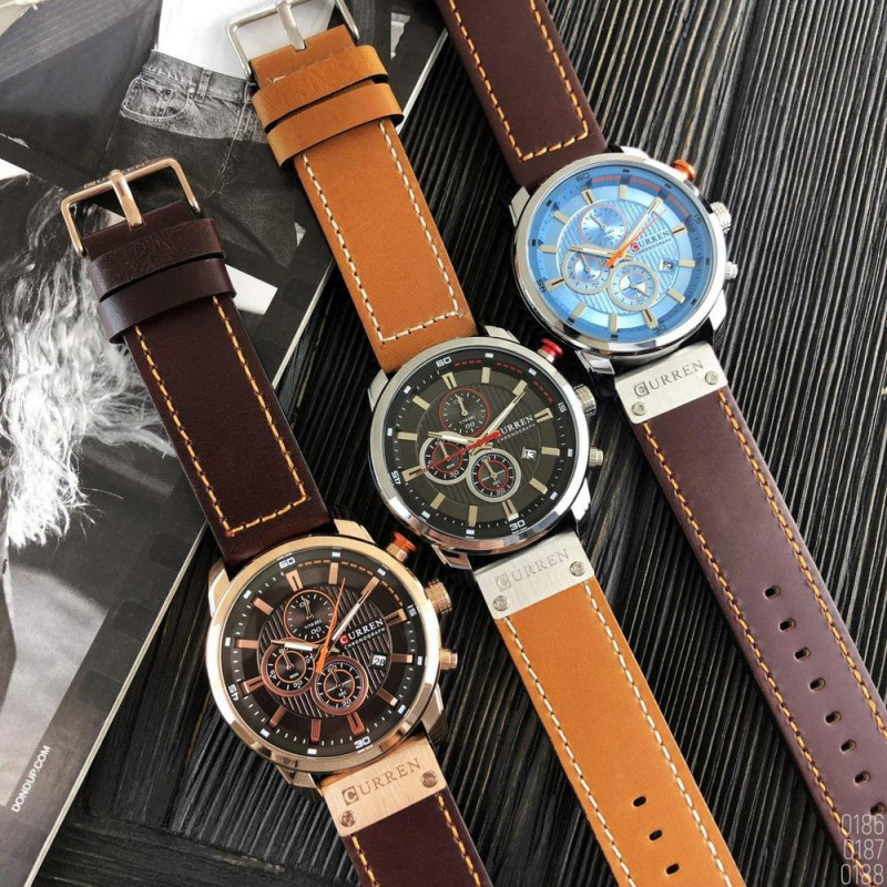 Watch Curren 8291 Silver-Blue