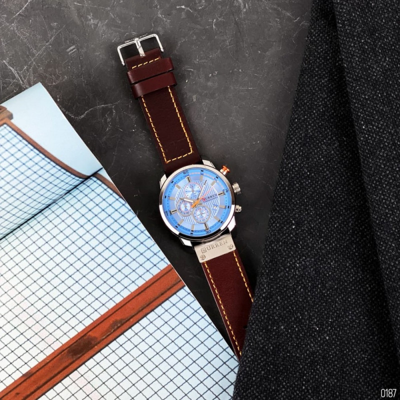 Watch Curren 8291 Silver-Blue