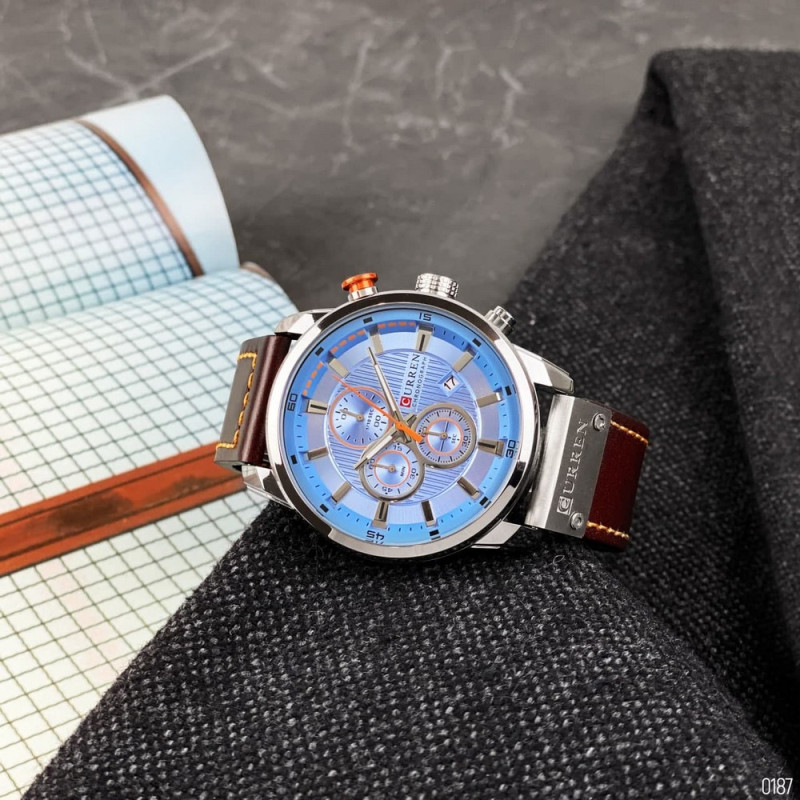 Watch Curren 8291 Silver-Blue