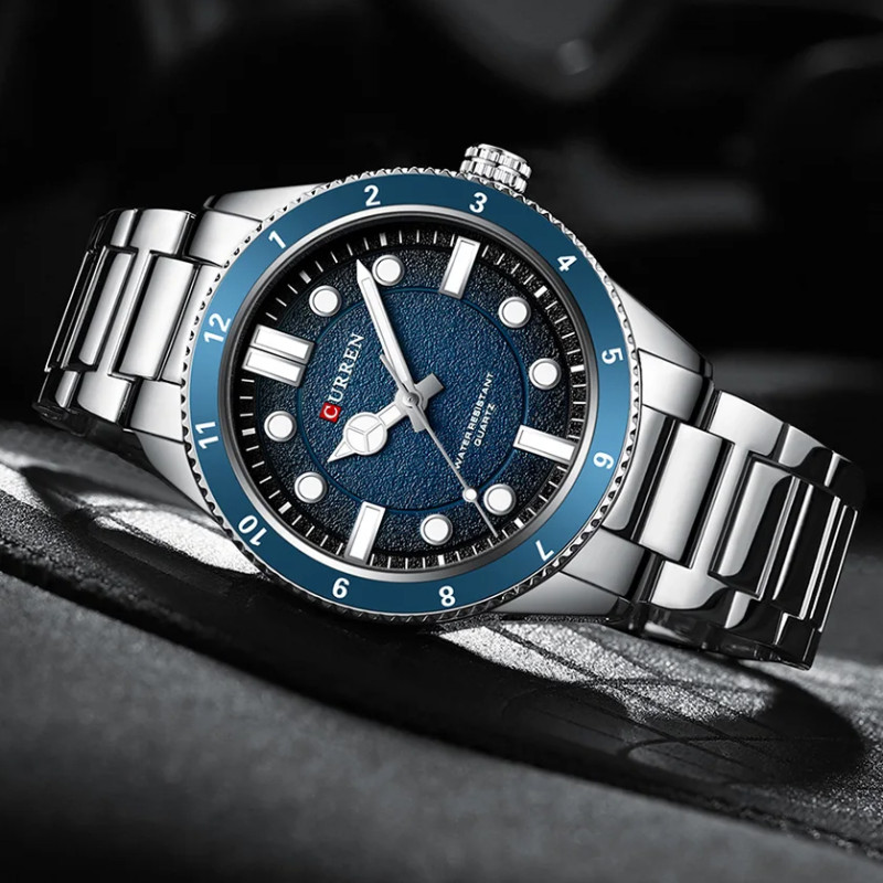 Watch Curren 8450 Silver-Blue