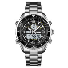 Часы  Skmei 1600SIWT Silver-Black-White