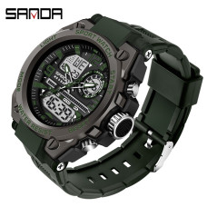 Часы  Sanda 6024 Black-Military Wristband