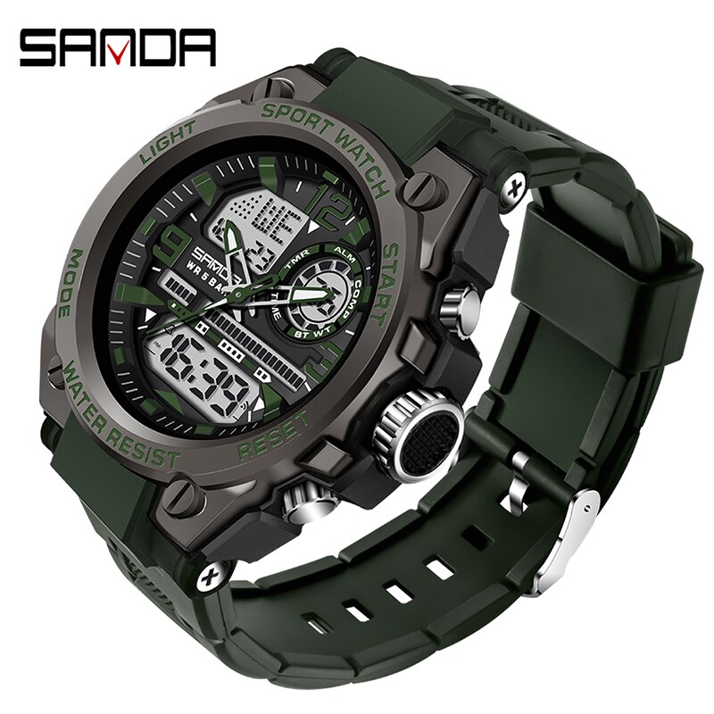 Часы Sanda 6024 Black-Military Wristband