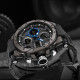 Watch Sanda 6008 Black-Blue