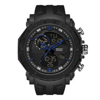 Watch Sanda 6012 Black-Blue