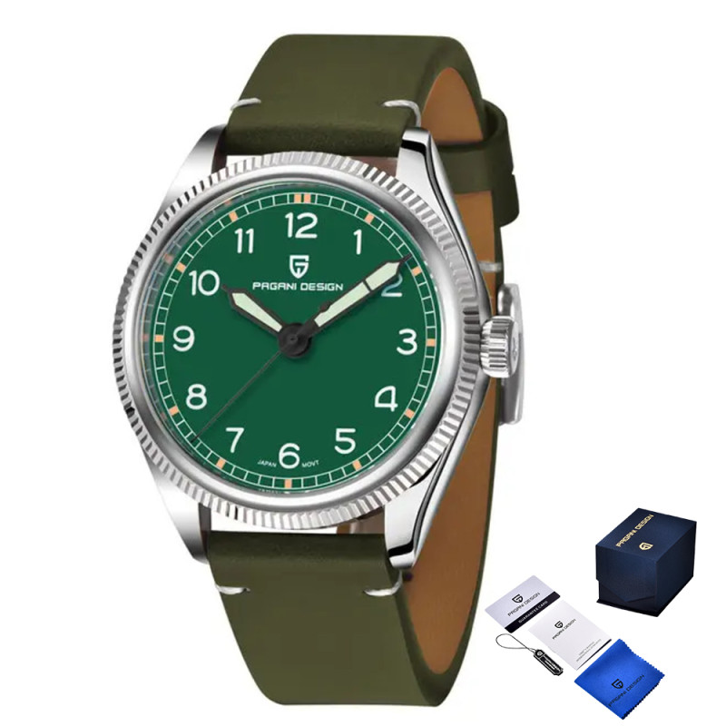 Watch Pagani Design PD-1765 Silver-Green-Green