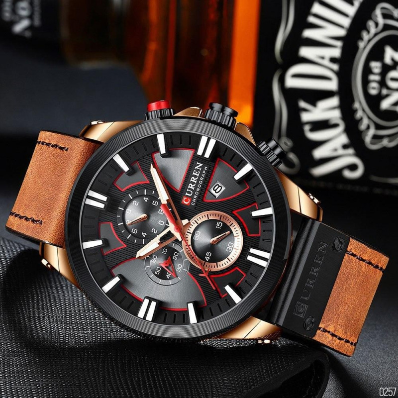 Watch Curren 8346 Brown-Cuprum-Black