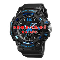 Годинник  Awarder 006 Black-Blue Індивідуальний дизайн
